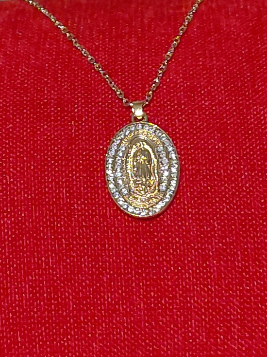 Jewelry - Gold-Tone Miraculous Medal Pendant Necklace - Gold